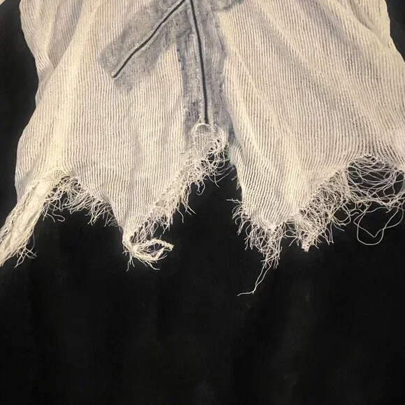 ZANZZA Sheer Distressed Knit Top – No Tag Est L - Picture 4 of 11